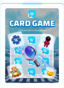 Winbox VIP Card Game, a spot the difference minigame.