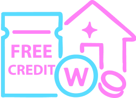 Claim Free Credit Icon.