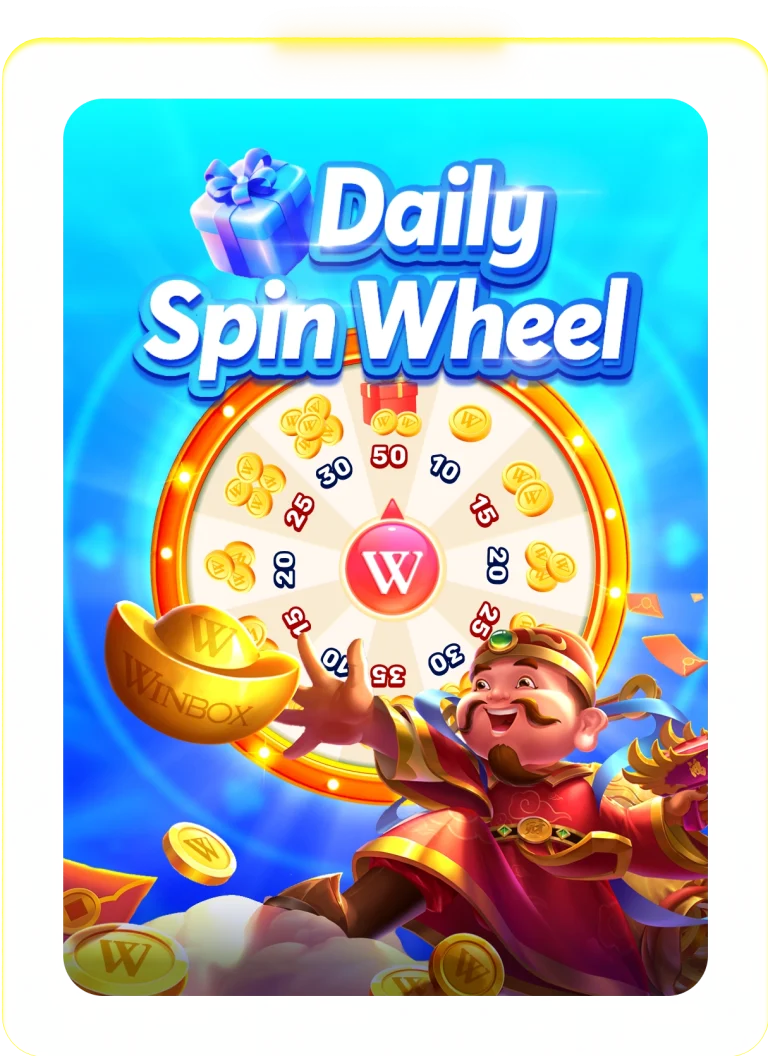 Daily Spin Wheel for Winbox VIP, where VIP members get daily free spins.