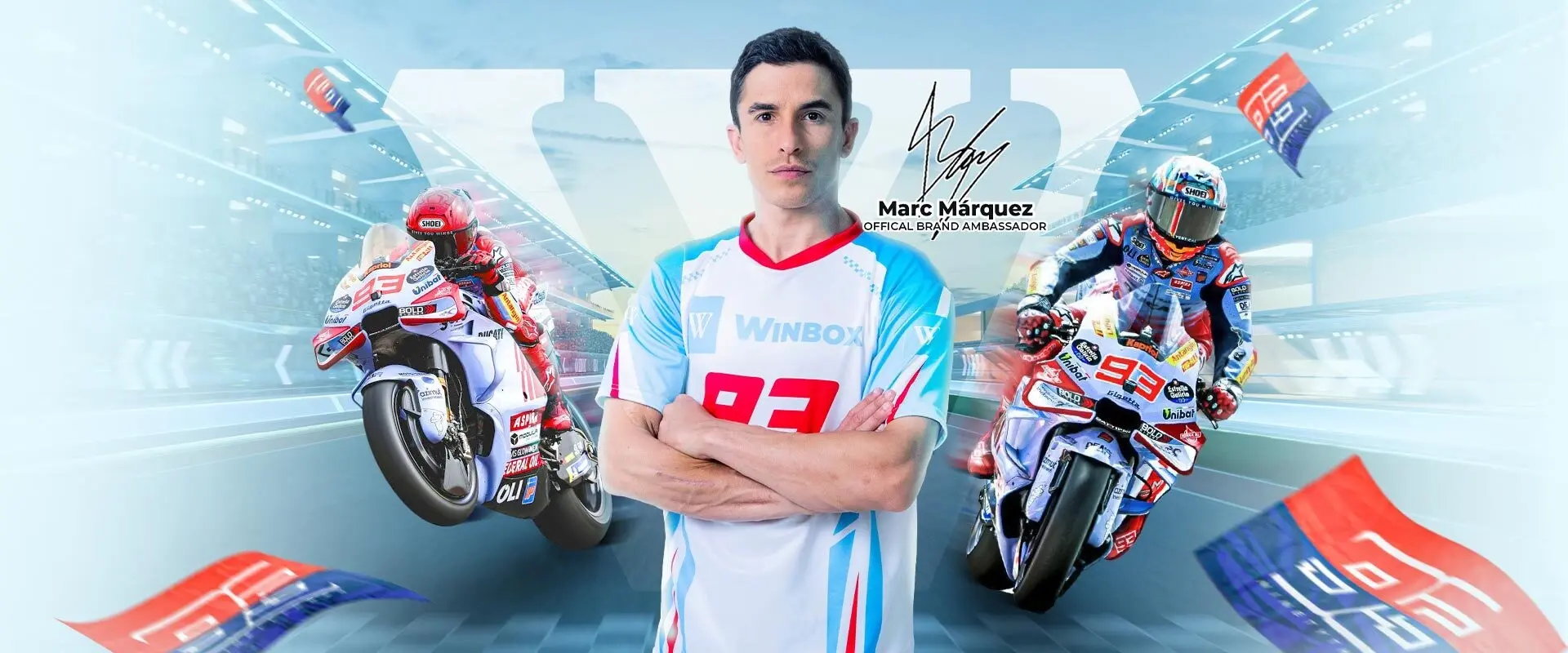 Marc Marquez 93 Winbox Brand Ambassador