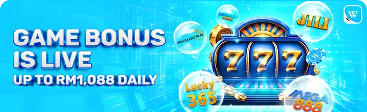 Winbox Game Bonus for online slot games from providers like MEGA888, Pragmatic Play and more.