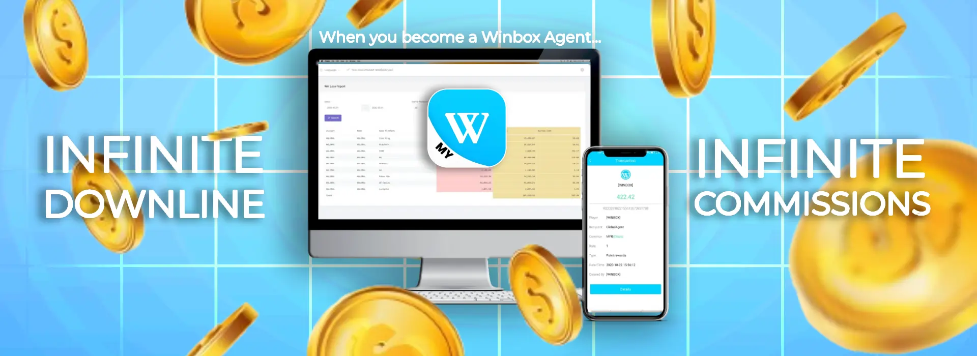 Become a Winbox Agent and work together with the top Malaysia online casino.